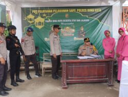 Kapolres Bima Kota Periksa Pos Pengamanan Pelabuhan Laut Sape Bima, Ops Ketupat Rinjani 2024