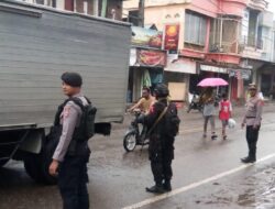 Cegah Kemacetan, Personel Pos PAM Sila Laksanakan Pengaturan  Arus Lalulintas