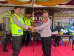Kunjungi Pos Yan dan Pos PAM Operasi Ketupat Rinjani, Kapolres Bima Serahkan Bingkisan, Motivasi Personel dan Cek Sarpras