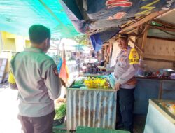 Cek Stok dan Harga Bapok, Polsek Bolo Terjun Ke Pasar Tradisional Sila