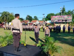 Gelar Upacara Hari Kesadaran Nasional, Polres Beri Reward Personel  Berprestasi dan Punishment bagi Personel Yang Melanggar