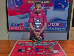 Tim Opsnal Satresnarkoba Polres Bima Kota Mengamankan Pelaku Penyimpanan Narkotika Jenis Shabu