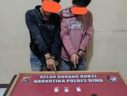 Garang!! 15, 16 gram  Narkoba Jenis Shabu  Satreskoba Polres Bima  Ringkus  2 Pria  Asal Desa Tente