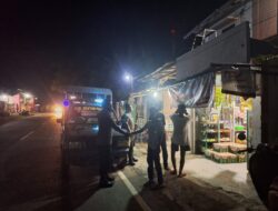 Secara Aktif Polsubsektor Palibelo Polres Bima Laksanakan Patroli  Cipkon  dan KRYD Malam Hari