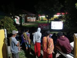 Wujud Kedekatan Polri dan Masyarakat, Polsek Woha Gelar Nobar  Semi Final Piala AFC di Desa Waduwani