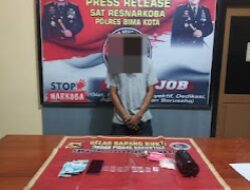 Satu Lagi Pengedar Sabu Asal Kota Bima Disergap Tim Opsnal Sat Resnarkoba Polres Bima Kota