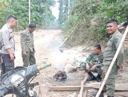 Sinergitas TNI-POLRI dan Polhut Cegah Ilegal Logging, Polsek Monta Laksanakan Pengawasan dan Penjagaan
