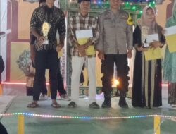 Hadiri Penutupan MTQ Tingkat Desa Bre Ke-9 BKTM Polsubsektor Palibelo Imbau Warga Jaga Kamtibmas