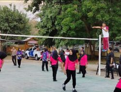 Sambut HUT Bhayangkara Ke-78, Kapolres Bima AKBP Eko Sutomo S.I.K.,M.I.K., Buka Turnamen Volley ball Bhayangkara