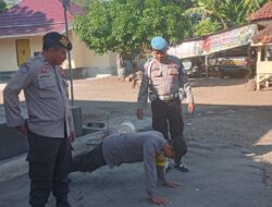 Bentuk Pengawasan terhadap Personel, Kanit Provos Polsek Ambalawi Polres Bima Kota Lakukan Cek Kelengkapan Pribadi Anggota