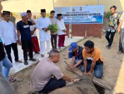 Sembelih Hewan Qurban, Kapolres Bima AKBP Eko Sutomo S.I.K.M.I.K., Bagikan Ratusan Kilogram Daging Kepada Masyarakat