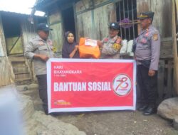 Wujud Syukur Kepada Allah SWT, Polsek Bolo Polres Bima Salurkan Bansos di HUT Bhayangkara ke-78 Bagi Warga Kurang Mampu dan Lansia