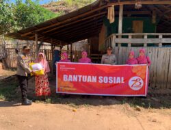 Penyerahan Bantuan Sosial dari Kapolres Bima Kota dalam Rangka HUT Bhayangkara ke-78 Tahun 2024