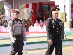 Kapolres Bima AKBP Eko Sutomo S.I.K.,M.I.K.,Jadi Irup Upacara Peringatan Hari Jadi Bhayangkara Ke-78 di Lapangan Pemkab Bima