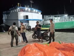 Polsek Kawasan Pelabuhan Laut Bima Patroli Rutin di Areal Dermaga Palabuhan Laut Bima
