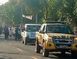 Jalan Syiar Menyambut Tahun Baru Islam 1 Muharram 1446 H/2024 M, Polsek Bolo Laksanakan Pengamanan dan Pengaturan Lalin