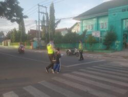 Sat Lantas Polres Bima Kota Gelar Operasi Pengaturan Rawan Pagi di Beberapa Titik Strategis