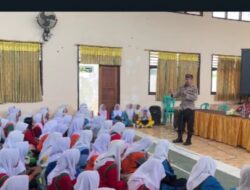 Sat Binmas Polres Bima Kota Sosialisasi Keamanan dan Ketertiban di SMAN 1 KOTA BIMA dalam Rangka MPLS