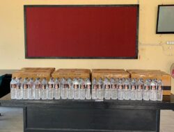248 Botol Arak Bali Berhasil Disita dan Digagalkan Peredarannya oleh Tim Opsnal Polsek Rasbar Polres Bima Kota