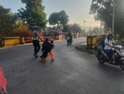 Pastikan Kelancaran Lalulintas, Sat Lantas Polres Laksanakan Gatur Jalan di Pagi Hari