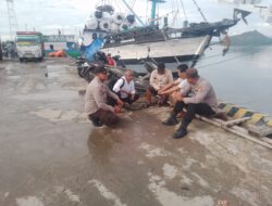 Polsek Kawasan Pelabuhan Laut Bima Gelar Patroli Rutin di Areal Dermaga