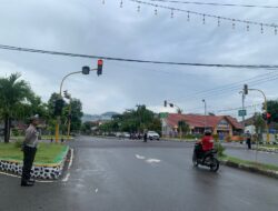 Personel Sat Lantas Polres Bima Kota Laksanakan Rawan Pagi di Beberapa Titik Strategis