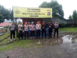 Kabag OPS Polres Bima, Kunjungi Pos PAM Lilin Rinjani dan Pantau Pelaksanaan Natal di Kecamatan Donggo