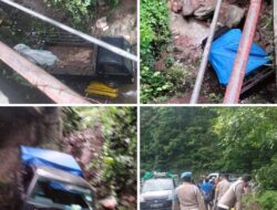 Kecelakaan Tunggal, Mobil Pickup Terjun Bebas di Jurang Madapangga