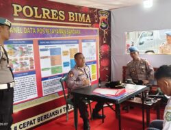 Kasiwas Bersama Kasi Propam Polres Bima Lakukan Pengecekan Kesiapan Personel Pos Yan Pos PAM Operasi Lilin Rinjani 2024