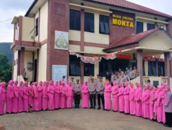 Kapolres dan Ketua Bhayangkari Cabang Bima Dalam Sehari Kunker di Tiga Polsek Jajaran