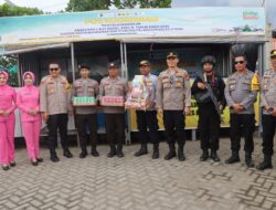 Kapolres Bima Kota Beri Bingkisan untuk Personel Pos Pam dan Posyan Ops Lilin Rinjani 2024