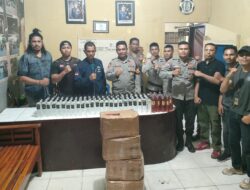 Polsek Woha Gagalkan Peredaran Ratusan Botol Miras Siap edar Menjelang Malam Pergantian Tahun