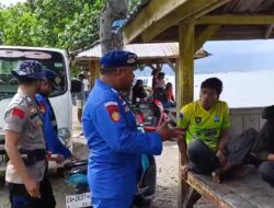 Pastikan Kenyamanan Warga Yang Menikmati Liburan Akhir Pekan, Satpolairud Polres Bima Laksanakan Pam Wisata