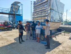 Polsek Kawasan Pelabuhan Laut Bima Gelar Patroli Rutin di Area Dermaga