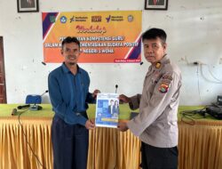 Bag SDM Polres Sosialisasi  SMA Kemala Taruna Bhayangkara Berkurikulum Internasional di SMPN 1 Woha