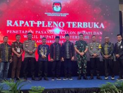 Kapolres Bima Menghadiri Rapat Pleno Terbuka Penetapan Pasangan Calon Bupati dan Wakil Bupati Bima Terpilih Dalam Pemilihan Tahun 2024.