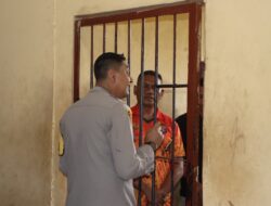 Kapolres Cek Kondisi Tahanan dan Kesiapan Personel Penjagaan di Rutan Polres Bima Kota