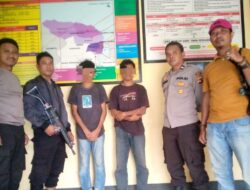 Kapolsek Soromandi Pimpin Evakuasi 2 Terduga Pelaku Pencurian Dari Amukan Masa