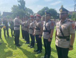 Kapolres Bima Kota Pimpin Serah Terima Jabatan Sejumlah Pejabat Utama Lingkup Polres Bima Kota