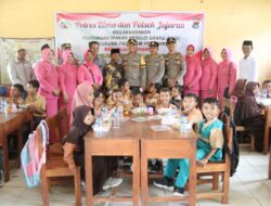 Dukung Program Prioritas Presiden RI, Polres Bima Berikan Makanan Gratis Bergizi Bagi Pelajar di Wilayah Kecamatan Madapangga