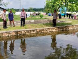Dukung Program Asta Cita Presiden RI, Kapolsek Bolo Tinjau Budidaya Ikan Air Tawar Milik Warga di Bendungan Desa Tambe