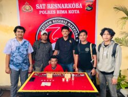 Tim Opsnal Polsek Sape Tangkap Terduga Pengedar Narkotika Jenis Sabu