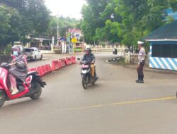 Cegah Kemacetan dan Edukasi Masyarakat Tertib Berlalulintas Sat Lantas Polres Bima Laksanakan Strong Point Pagi