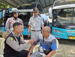 Satlantas Polres Bima Kota Gelar Cek Kesehatan Gratis bagi Sopir AKAP