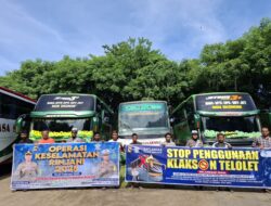 Polres Bima Kota Larang Bus Gunakan Klakson Telolet dalam Operasi Keselamatan Rinjani 2025