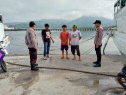 Polsek Kawasan Pelabuhan Laut Bima Laksanakan Cooling System di Areal Dermaga