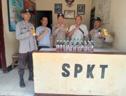 Pastikan Keamanan dan Ketertiban Masyarakat Jelang Bulan Suci Ramadhan Polsek Parado Sita Puluhan Botol Miras