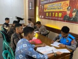 Bag SDM Polres Bima Gelar Verifikasi Penerimaan Terpadu Anggota Polri T.A. 2025