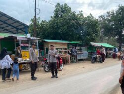 Jelang Berbuka Puasa, Polsek Sanggar Patroli Ngabuburit Pantau Pasar Ramadhan