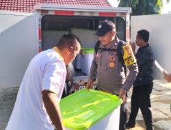 Polsek Madapangga Dampingi Pembagian Makan Gratis Bergizi di 44 Sekolah